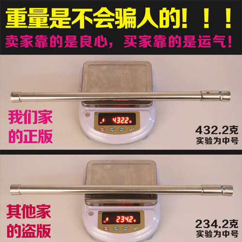 不锈钢托衣橱衣架杆加厚法兰全衣柜挂衣杆伸缩俏通可调节媳妇