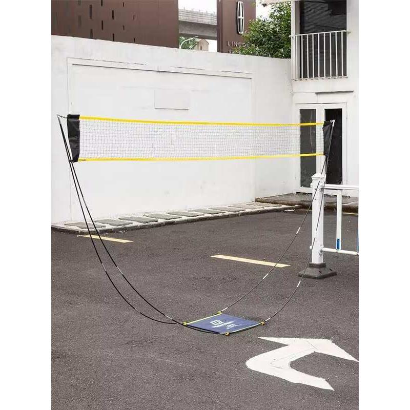 便捷式羽毛球网可移动训练羽毛球网架可拆卸式羽毛球网子