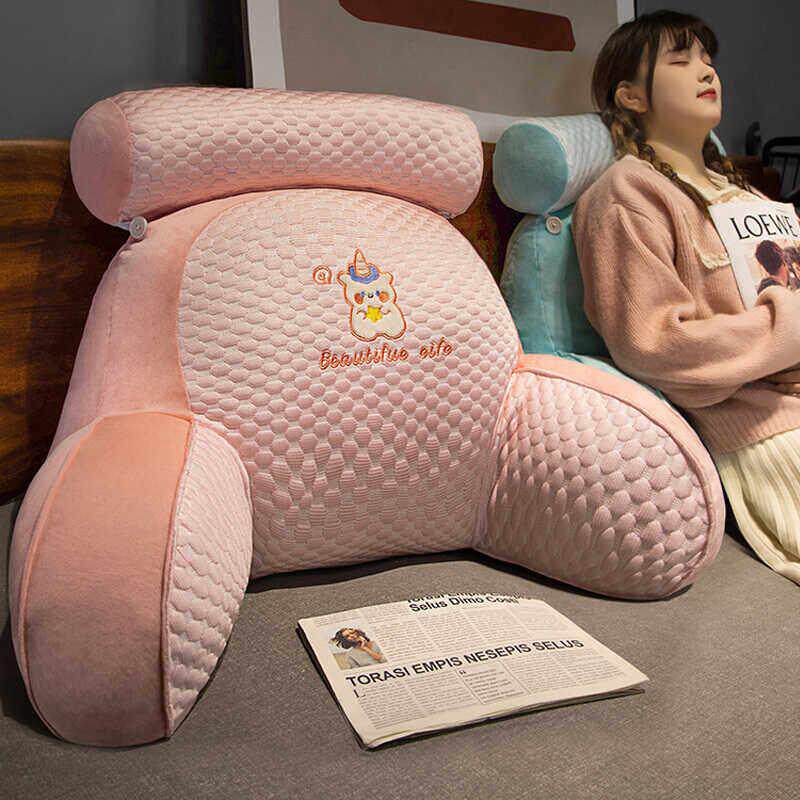腰垫护腰靠垫床头软包大靠背沙发靠垫宿舍学生枕头床上看书床靠