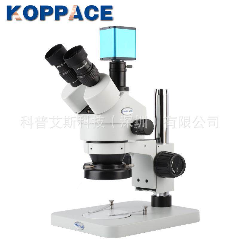 直销HDMI高清视频显微镜3.5X-90X三目立体视频显微镜工业检测