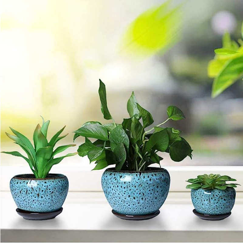 ins北欧简约陶瓷花盆三件套阳台多肉盆栽种植盆家用大号组合花盆,鲜花速递/花卉仿真/绿植园艺,花盆,淘宝优惠券,粉丝福利购,淘宝优惠卷