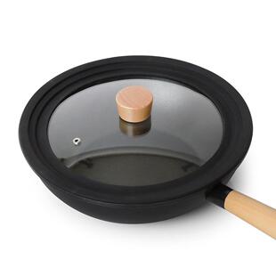 韩国不粘锅专用硅胶锅盖多尺寸用锅盖22-32cm不伤锅边家用万能盖