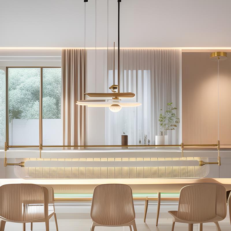 设计师北欧后现代餐厅吊灯新款创意时尚简约吧台长条商用吊线灯