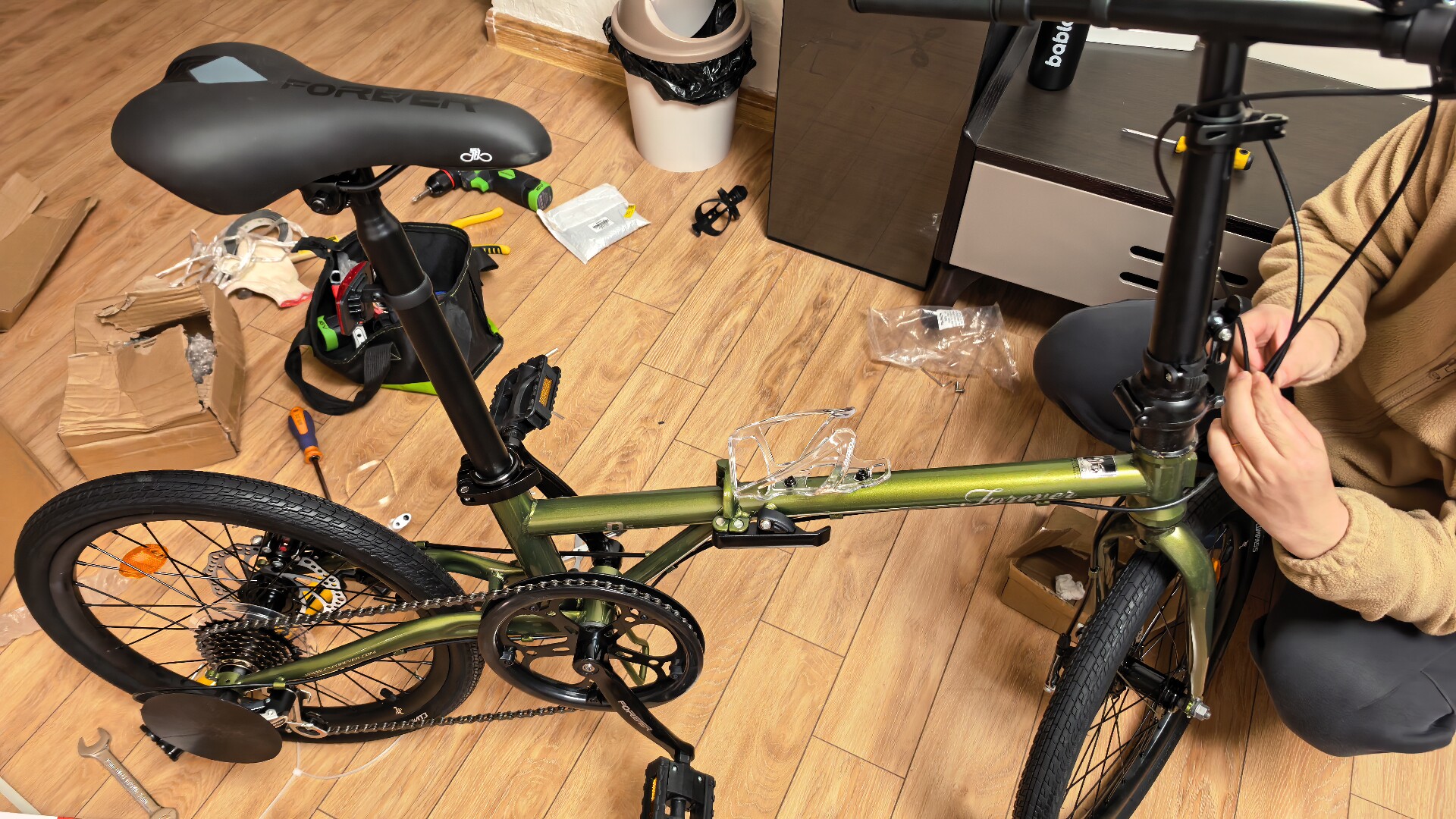 Складной велосипед Forever 16/20 дюймов, Shimano 7 скоростей, дисковые тормоза, городской photo review