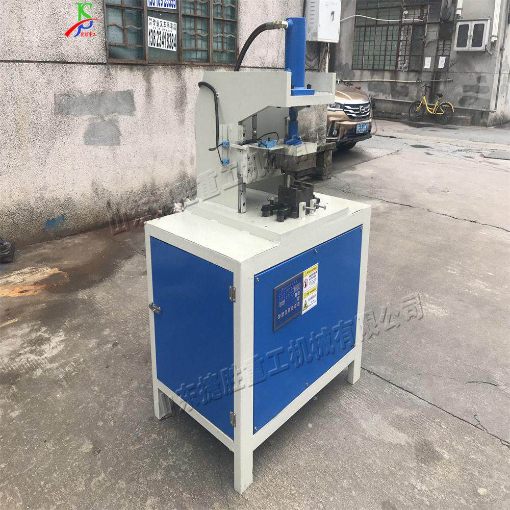 液压钢管冲角折角剪角机Pipecutter自动不锈钢防盗网切角裁角机