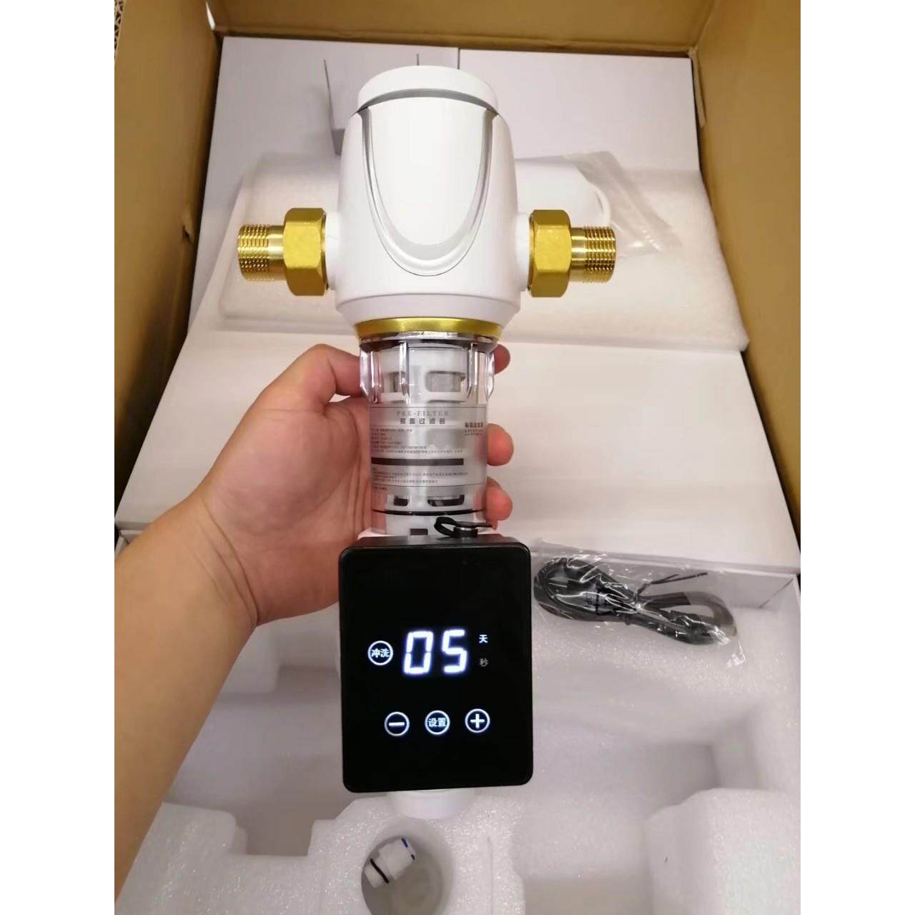 智能前置过滤器自动冲洗管道滤水器中央净水自动排污冲洗厂家