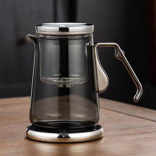 1000ml新款磁吸飘逸杯家用办公茶水分离杯茶具泡茶壶耐热玻璃过滤