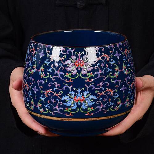大号陶瓷茶洗家用茶渣缸 水盂建水茶水缸废水桶 功夫茶道配件杯洗