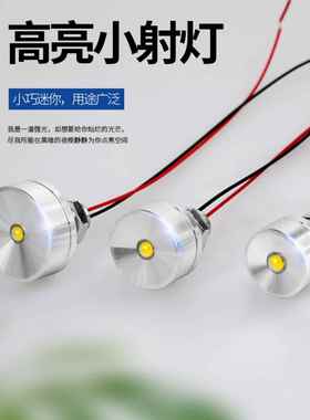 Led12V灯头Dc12V灯泡室内小灯芯散光射灯超亮暖白色光源模块