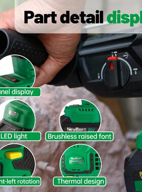 热销工业无级刷E锂电YCM充电锤21V电式锤钻CUL认证