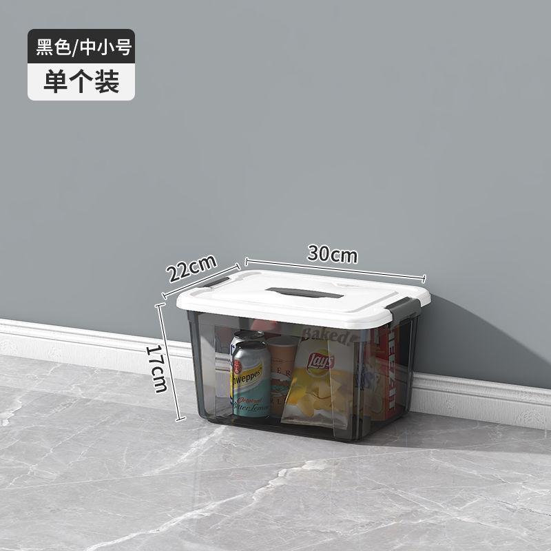 收纳箱家用储物箱透明玩具杂物收纳盒大号衣服整理箱零售塑料筐图片