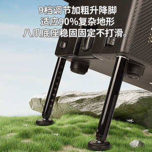 名徒新款 四脚升降腿保冷保温台钓箱 29L钓箱2023年加硬箱体隐藏式