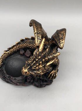 树脂水晶球底座飞龙珠支持球拖球架葫芦矿物标记装饰支架