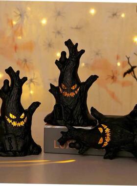 Halloween Ghost Tree Led Glow Ghost Lights Horrific Atmosphe