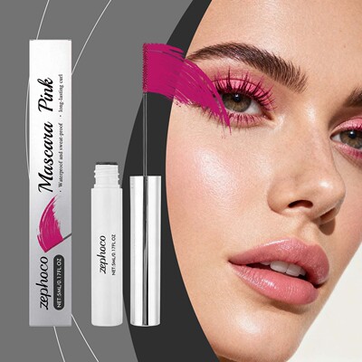 Zephoco Pink Curling Mascara: Lightweight texture, naturally
