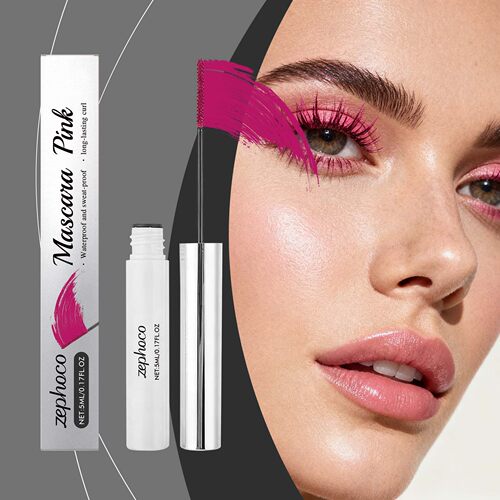 Zephoco Pink Curling Mascara: Lightweight texture, naturally