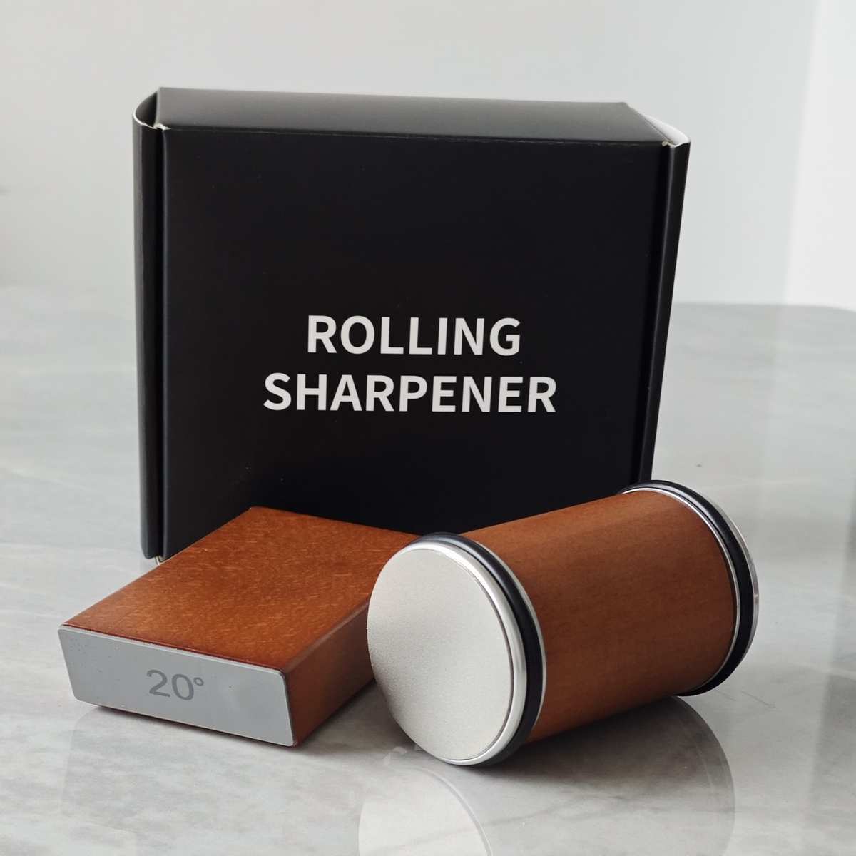 Rolling Knife Sharpener滚动磨刀器套件圆柱多角度全套磨刀石器