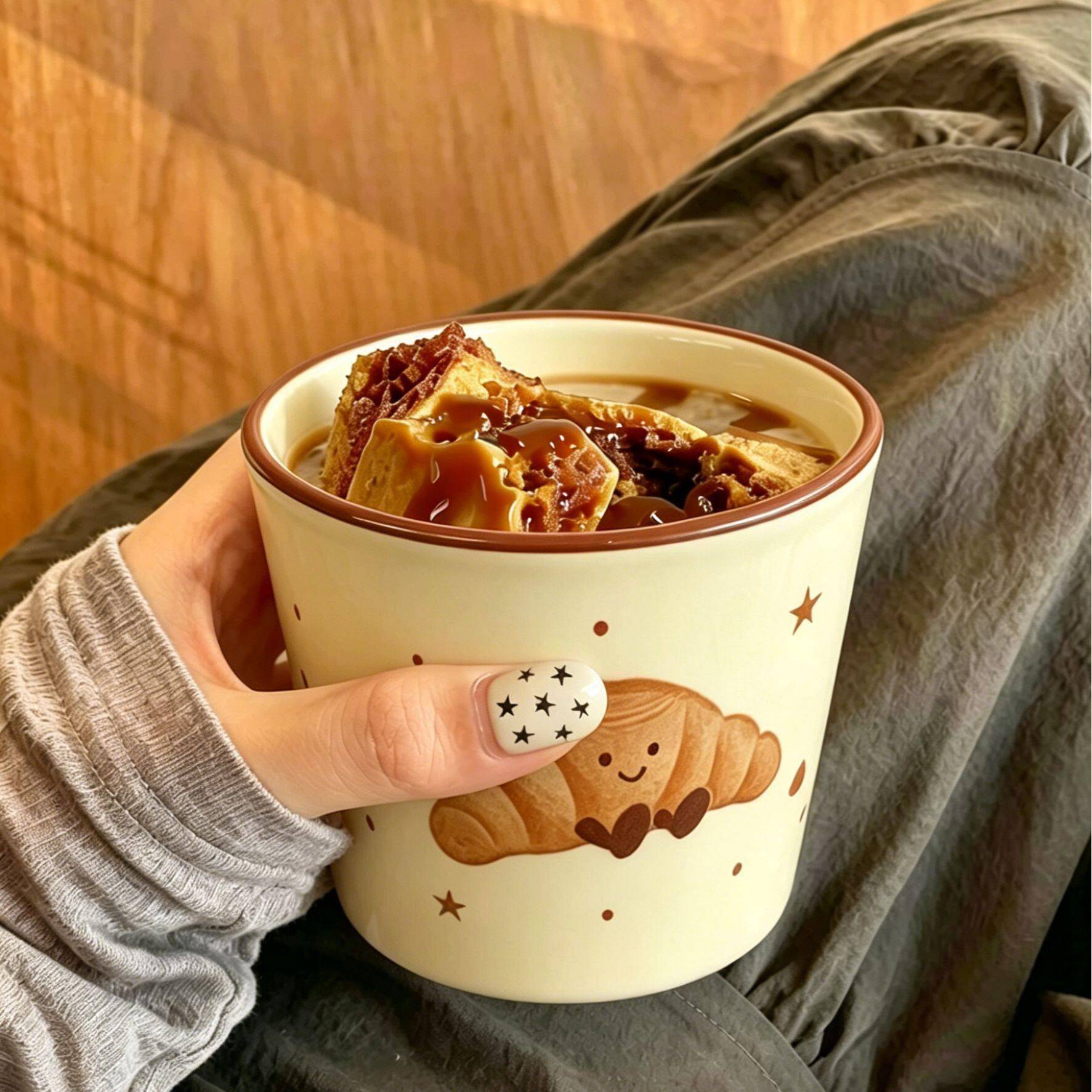 可爱水果马克杯咖啡杯家用陶瓷杯子喝水杯早餐杯牛奶杯茶杯随行杯