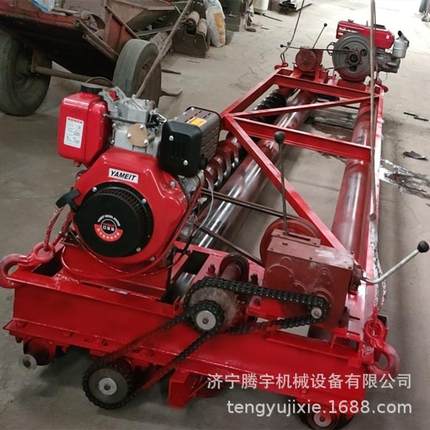 二轴摊铺机混凝土三轴摊铺机4米价桥面路面广场用铺路机带振捣棒