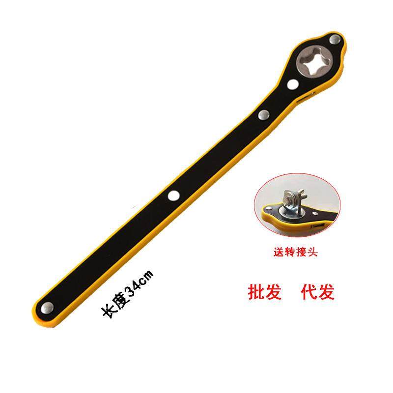 汽车千斤顶省力扳手手摇杆换胎工具小轿车车载卧式摇杆千金顶配件