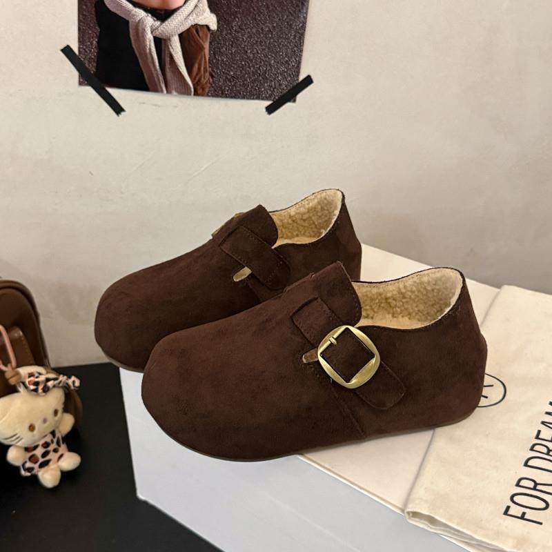 厚底内增高全包加绒勃肯鞋女2025冬季新款一脚蹬豆豆棉鞋子雪地靴,女鞋,棉鞋,淘宝优惠券,粉丝福利购,淘宝优惠卷