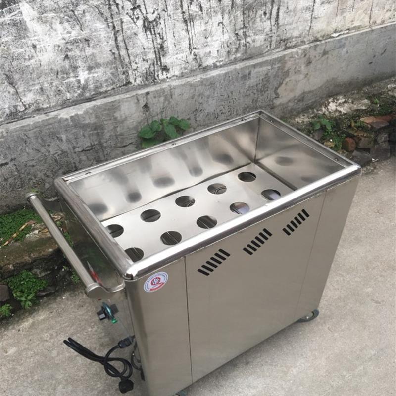 电热点心保温熟笼车商用餐车移动港式早茶蒸笼点心车燃气保温推车