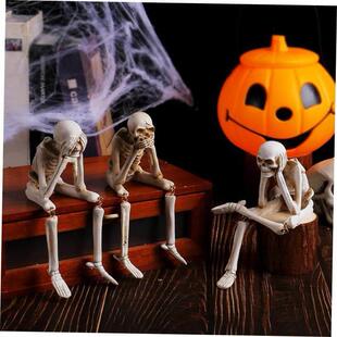 listen Halloween skeletons dont tell骷髅 look