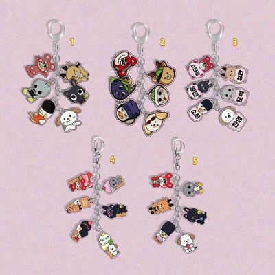 韩国男团RIIZE快闪李灿荣朴元彬郑成灿李挂串钥匙扣挂件1069