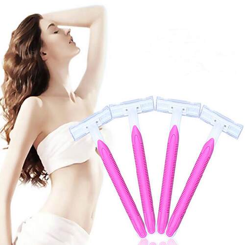 Home-use Lady's Razor for Shaving, 4-Piece Value Pack for Le