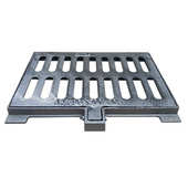 球墨铸铁单篦子300 500雨污水单篦子溢流井水沟盖板铸铁雨水口