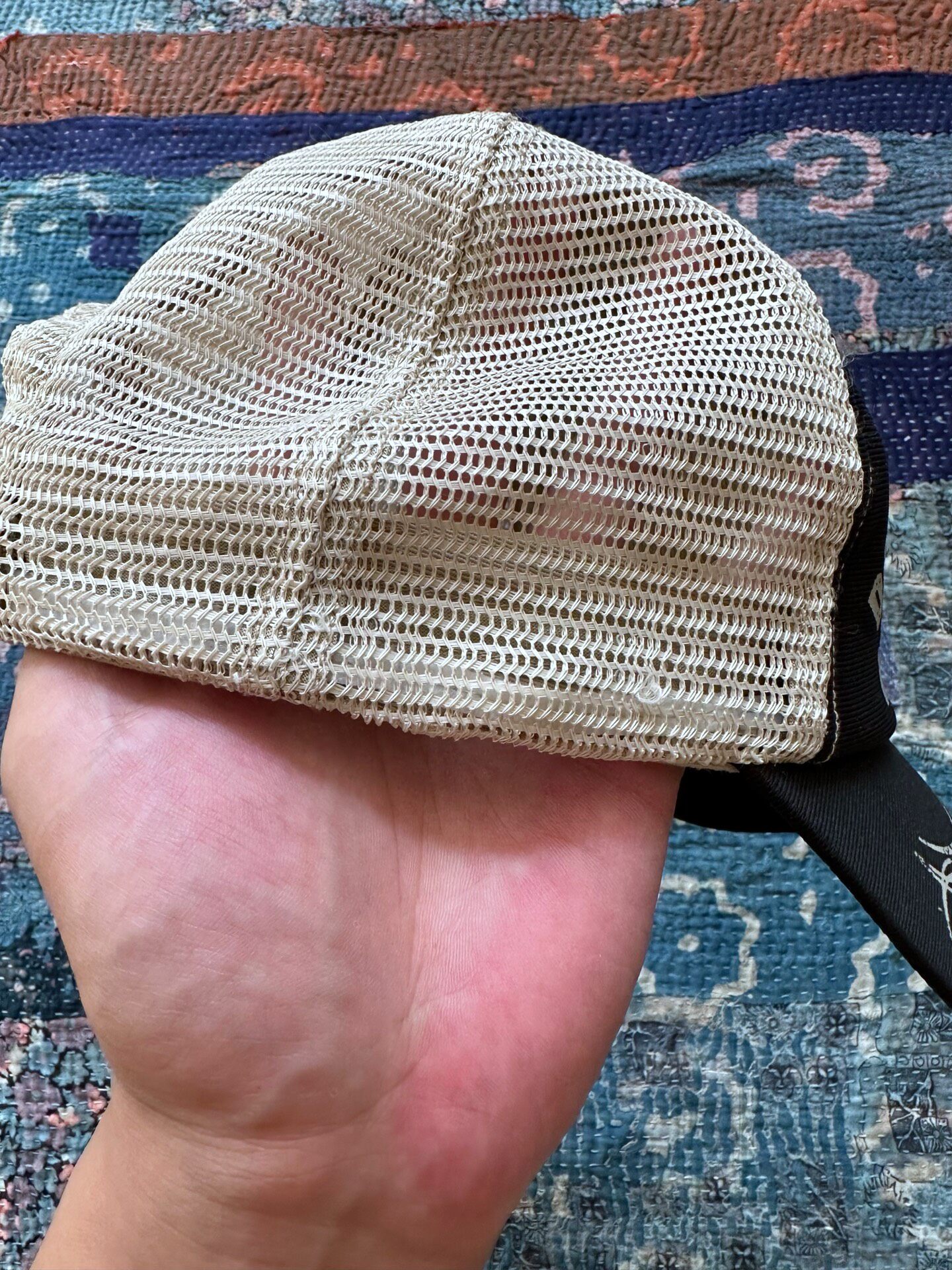 RRL Mesh Back Baseball Cap — detail