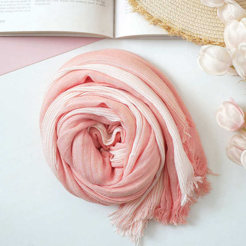 胭脂柔粉 显白甜美棉质围巾女 日系百搭条纹春秋丝巾夏季旅游披肩,服饰配件/皮带/帽子/围巾,围巾/丝巾/披肩,淘宝优惠券,粉丝福利购,淘宝优惠卷