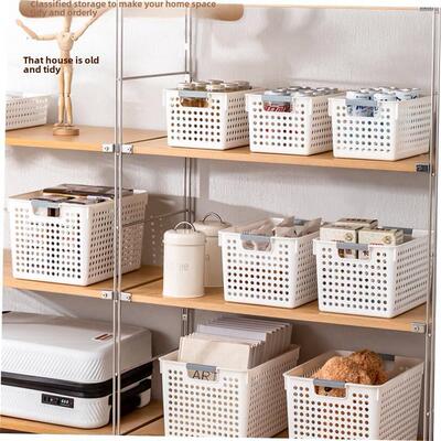 Plastic tabletop toy storage basket A4 document book materi
