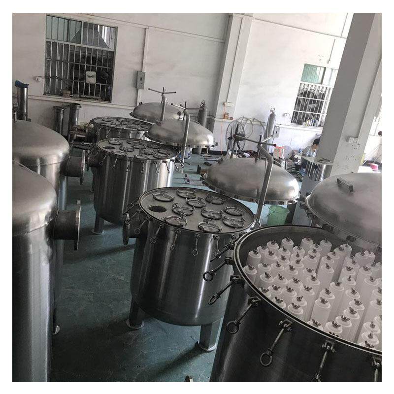 厂家直销不锈钢304袋式过滤器大流量摇臂法兰快装吊环袋式过滤