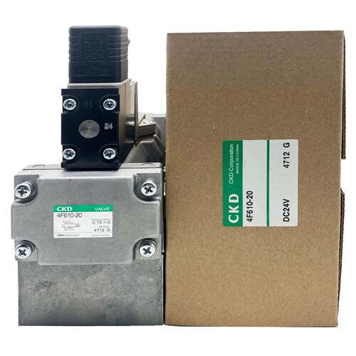 全新原装CKD喜开理电磁阀4F610-20 DC24V/AC220V 2位双电控电磁阀