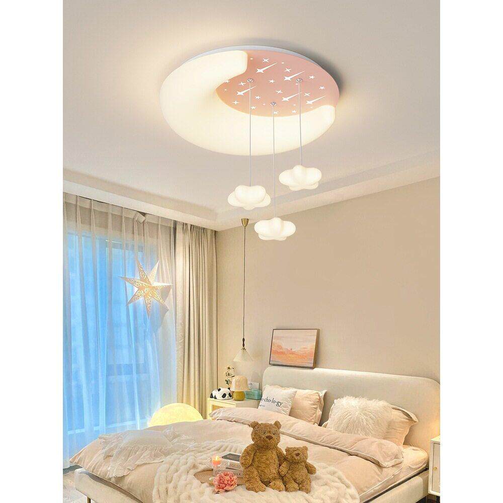 儿童房灯孩卧室灯房间护眼吸顶灯具新款现智能公主房间灯具