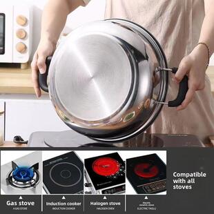 more soup pot stainless steel commercial induction cooker
