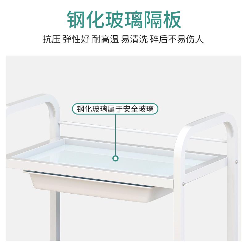 美容院专用美容美发小推车移动仪器置物架零食北欧美甲推车收纳车