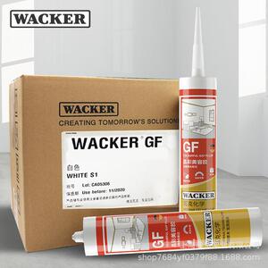 WACKER/瓦克GF晶彩美容胶收边胶美缝玻璃胶踢脚线密封胶防霉多色