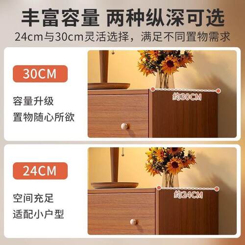 墙OHU简约屉柜橱五斗柜收纳柜斗柜卧室客厅斗靠小立柜置物柜储抽