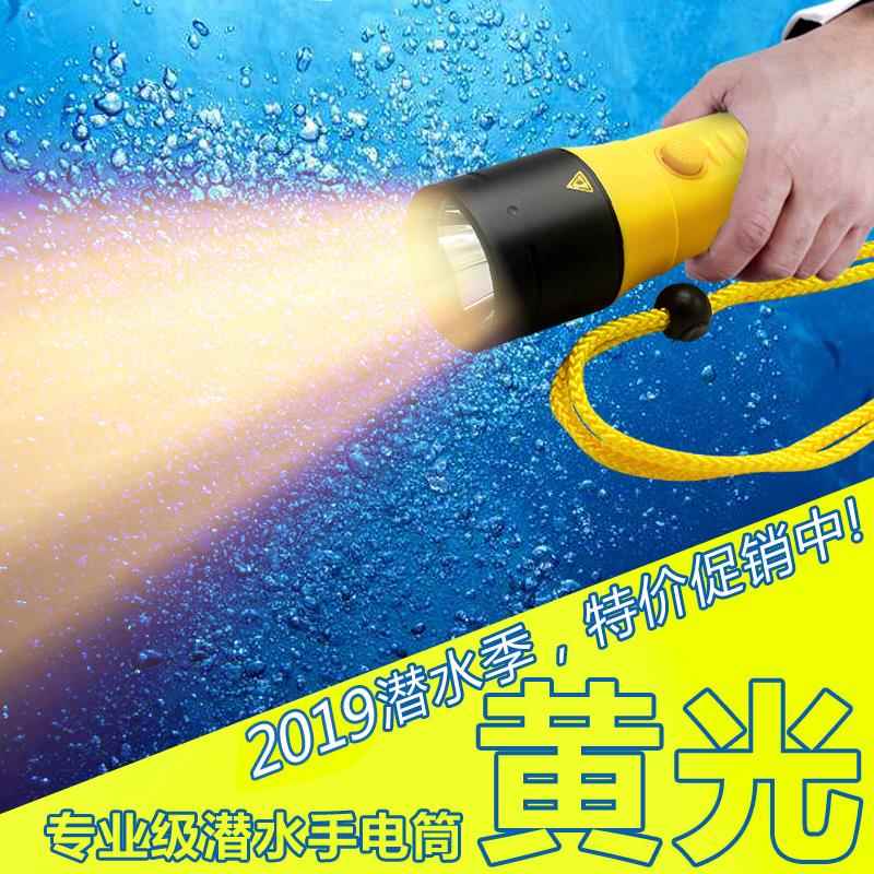 星普L专业防潜水手达电筒户外水EDA8强光充电水下照明超亮T6夜潜