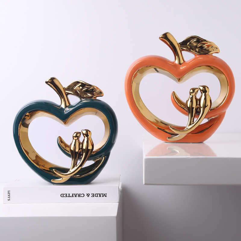 轻奢家居平安装饰品酒柜电视柜景德镇陶瓷小花瓶摆件客厅插花欧式