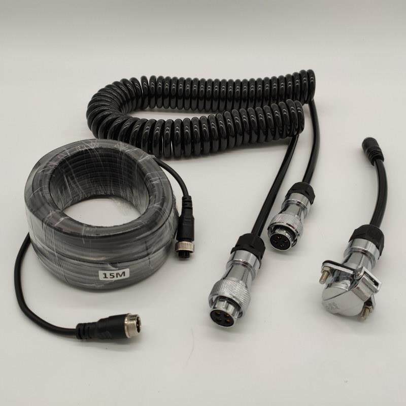 解放JH6 J6P 460/550 J7原车四方位监控倒车专用转接视频线弹簧线