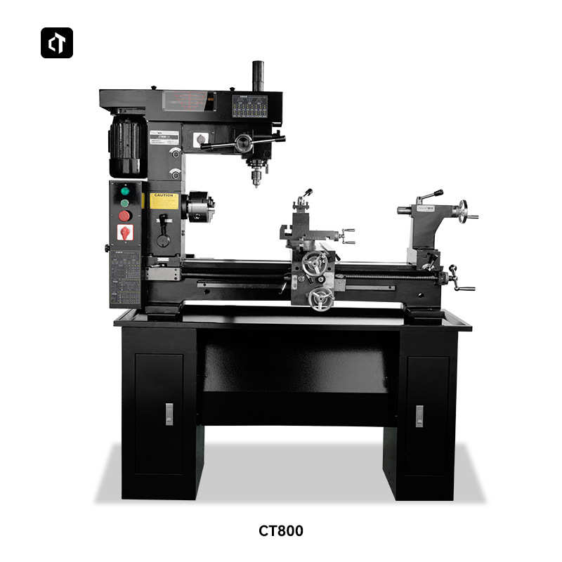 呲铁新品CT800多功能工具机车钻铣三合一家用车床钻铣床小车铣钻