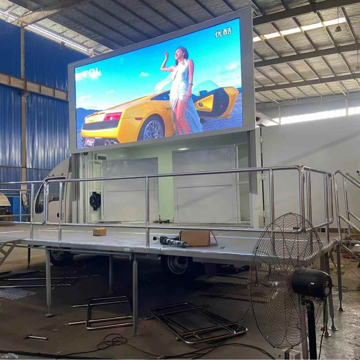 蓝牌舞台车 产 品宣传舞台车图片台车视舞频流KLH动演出 舞台车