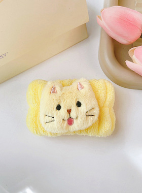 洗脸手腕带防水神器防湿袖口吸水洗漱儿童洗面毛绒可爱女发圈护腕