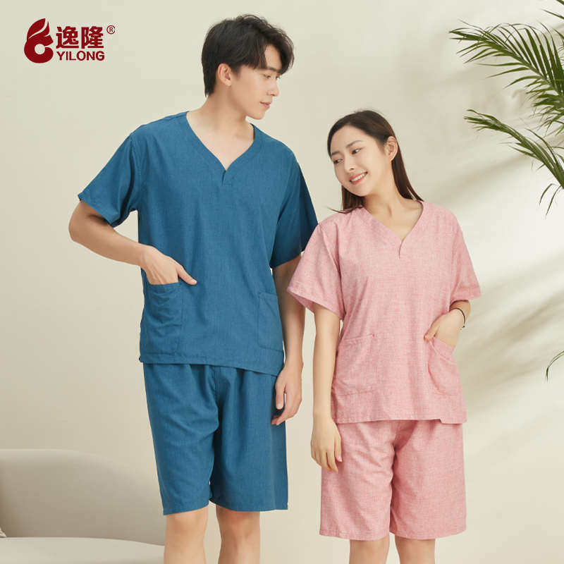 汗蒸服女2024新款男女洋气情侣装桑拿服按摩服洗浴服浴衣足浴套装,居家布艺,汗蒸服,淘宝优惠券,粉丝福利购,淘宝优惠卷