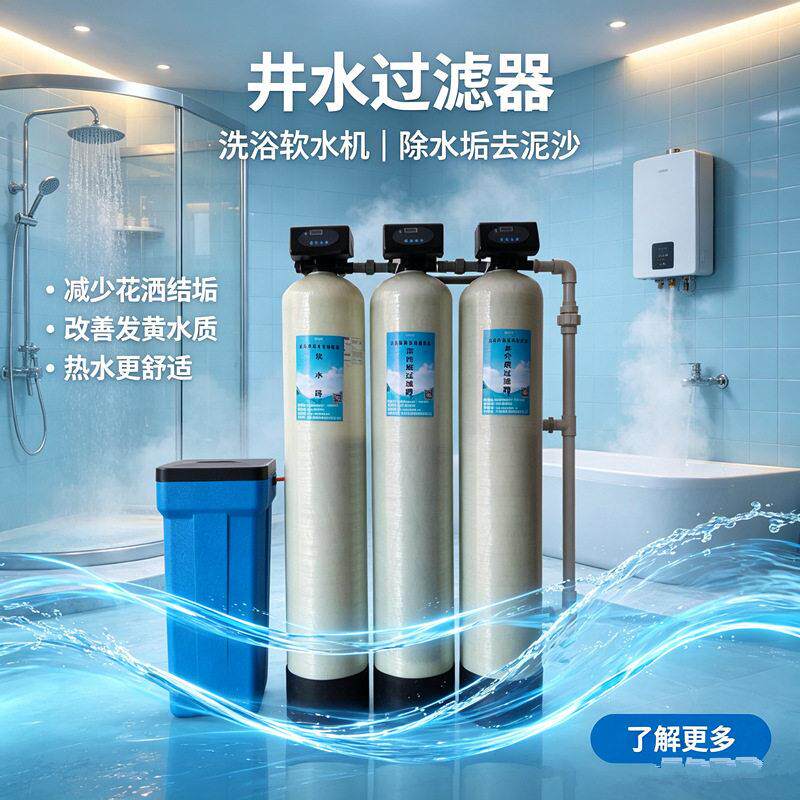 商用全自动软水设备洗衣房洗涤软化装置地暖补水硬水软化机器