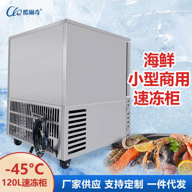 智能控温快速制冷商用小型包子饺子海鲜厂家直销-45度120L速冻机