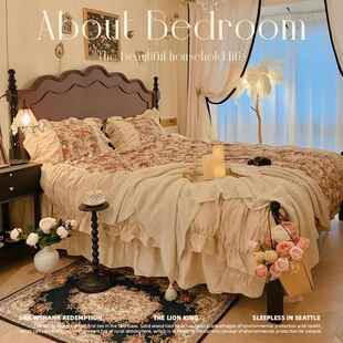 床.主卧轻奢 床18米中古床复古法式 美式 实木床现代简约15m人1002